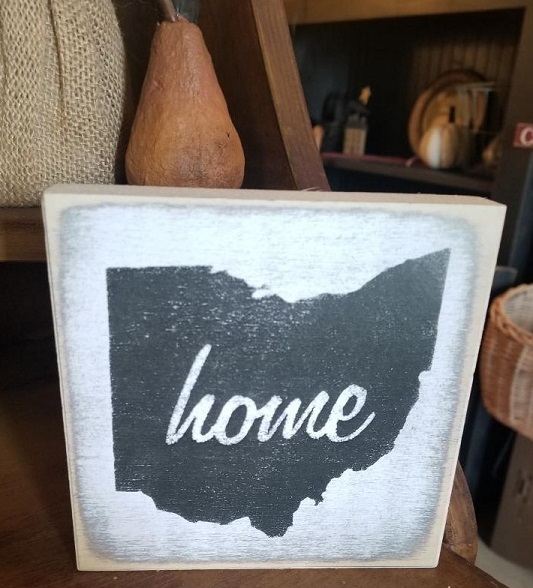 Ohio HOME block sign