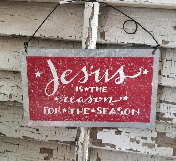 christmas ornament JESUS IS THE REASON...