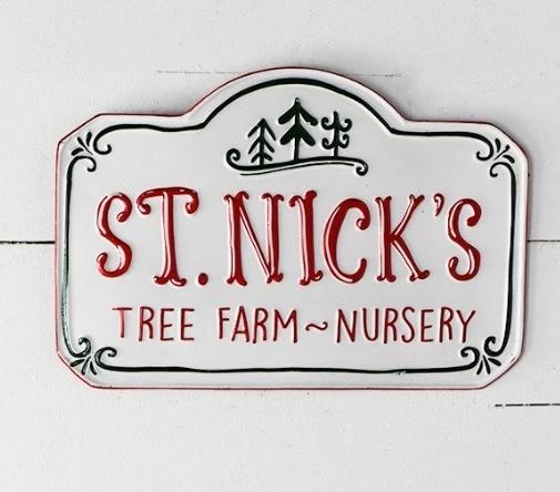 Christmas ST. NICK'S Sign