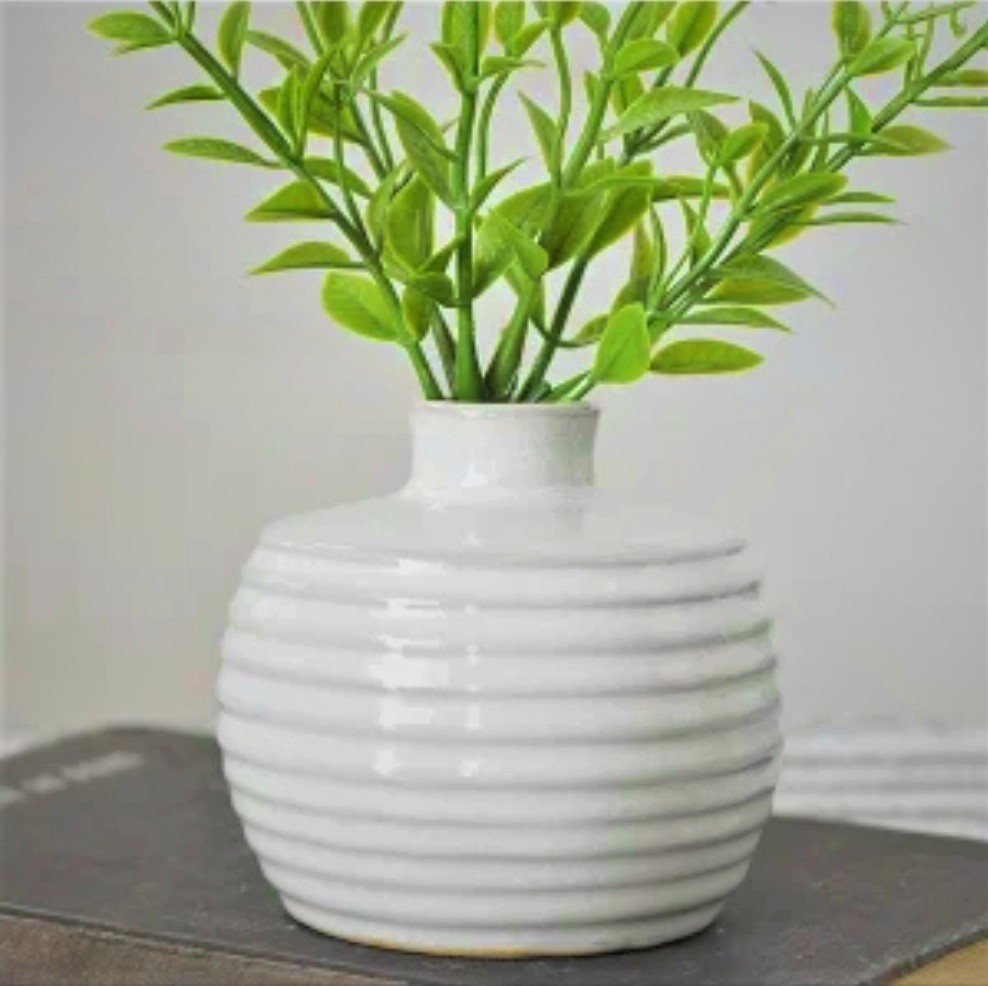 bud vase - modern horizontal stripe
