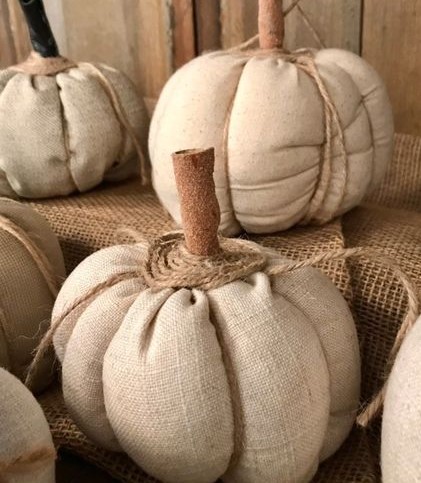 Handmade Fabric Pumpkin