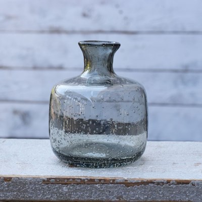 Gray Glass vase