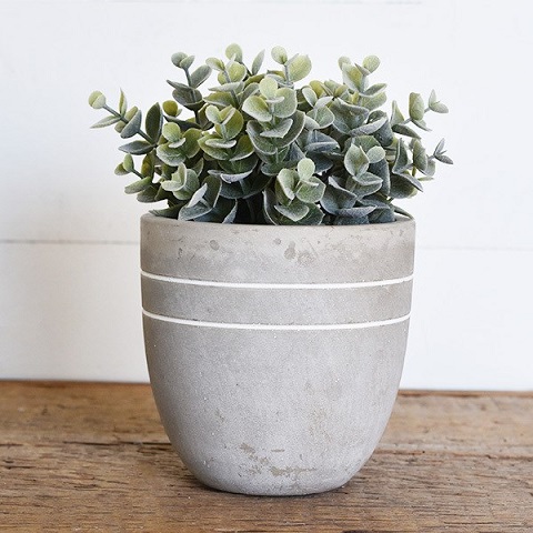 gray planter pot