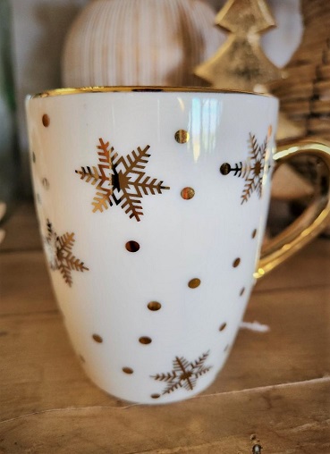 Gold snowflake Coffee/Tea Mug