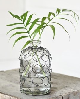 Black wire wrap bottle (vase)