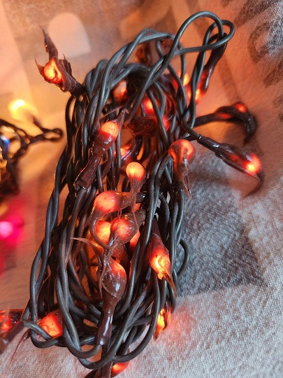 Silicone dipped light strands (brown cord)
